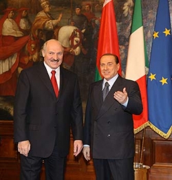 Встреча Берлускони и Лукашенко прошла продуктивно  Встреча Берлускони и Лукашенко прошла продуктивно