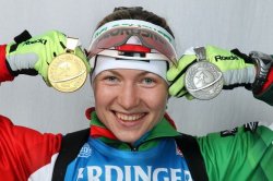 Дарья Домрачева выиграла золотую медаль Дарья Домрачева выиграла золотую медаль