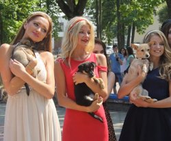 Гродно: дефиле моделей с бездомными собаками Гродно: дефиле моделей с бездомными собаками