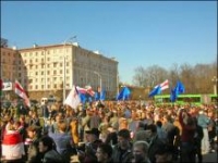 Фоторепортаж с оппозиционной акции по случаю Дня Воли 25 марта